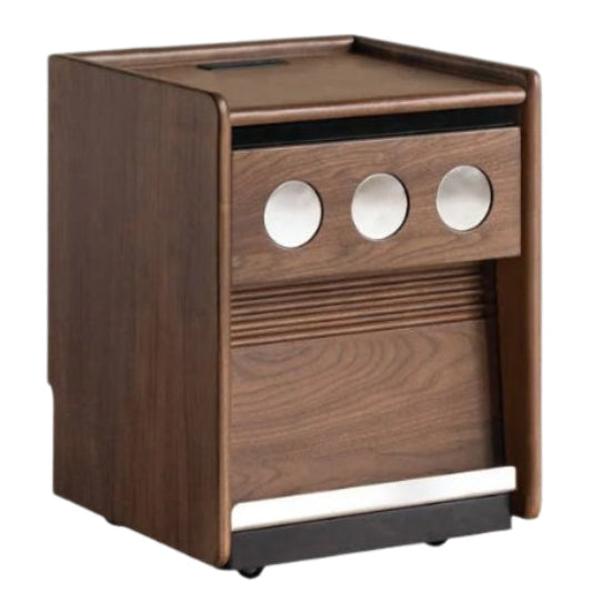 Black Walnut, Cherry, Ash, Sandalwood, Poplar Solid Wood Nightstand