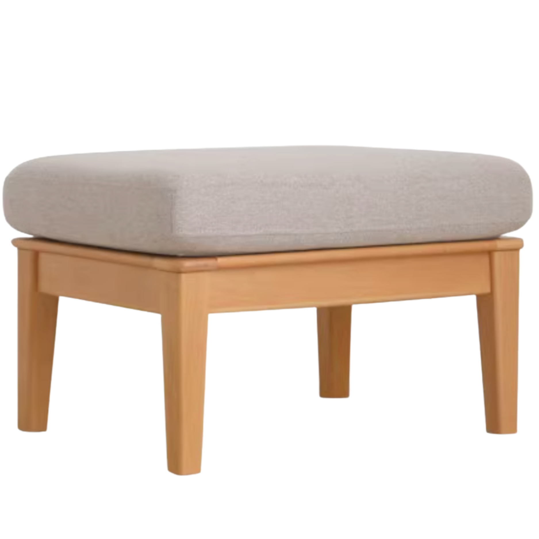 Beech Solid Wood Armchair Modern Minimalist)