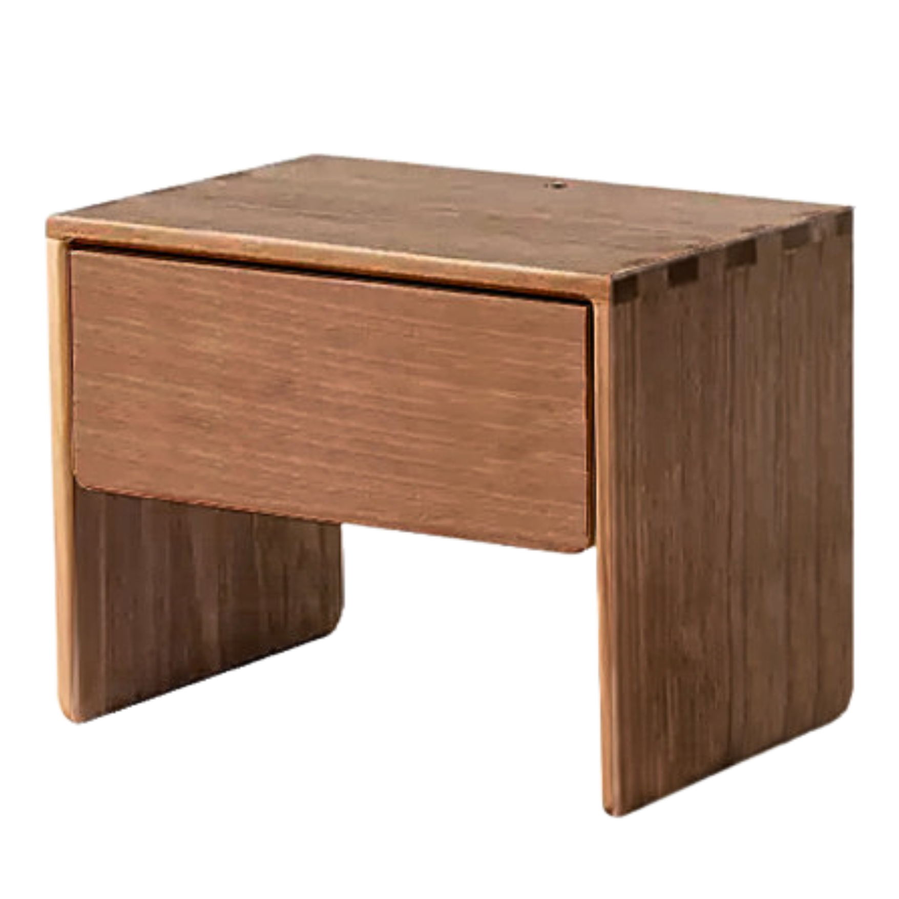 Ash solid wood smart modern nightstand