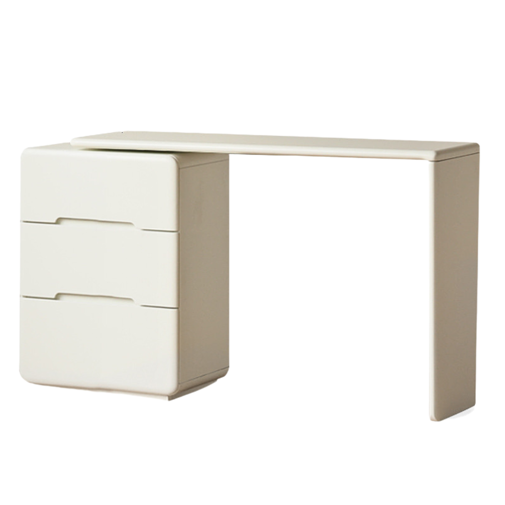 Poplar Solid Wood Cream Air Makeup Table,