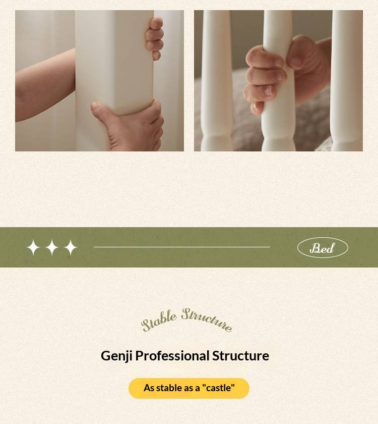 Rubberwood Solid Wood Children's White Castle Princess Bunk Bed