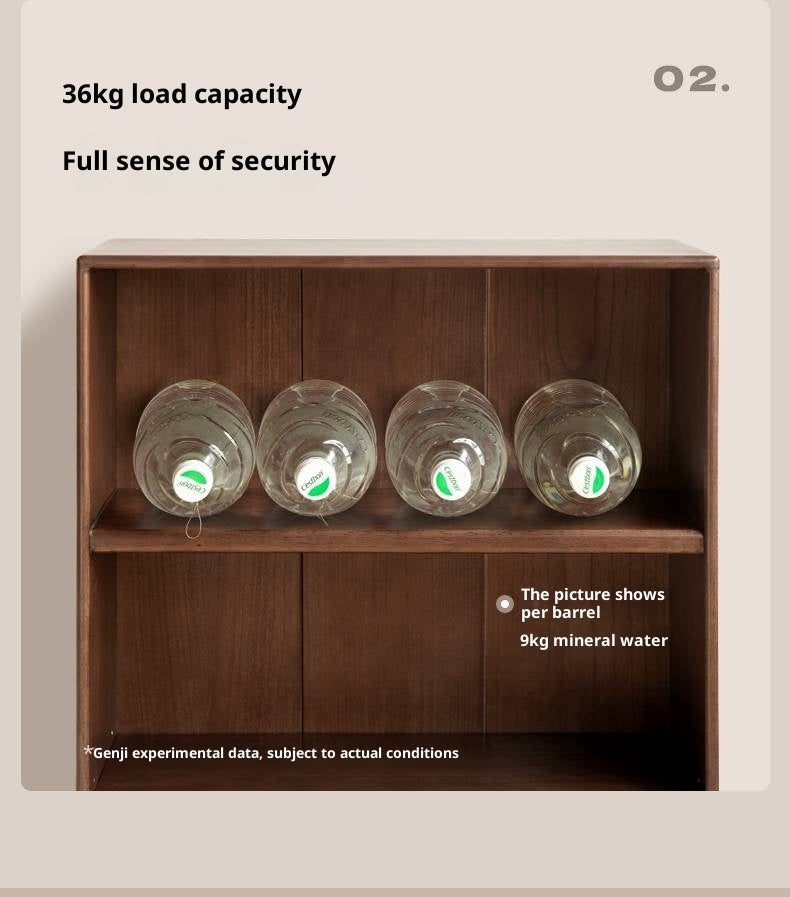 Solid Rubberwood Modern Bookcase