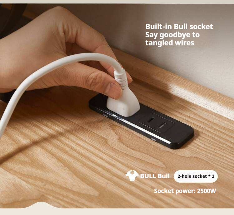 Ash Solid Wood Modern Vanity Table.