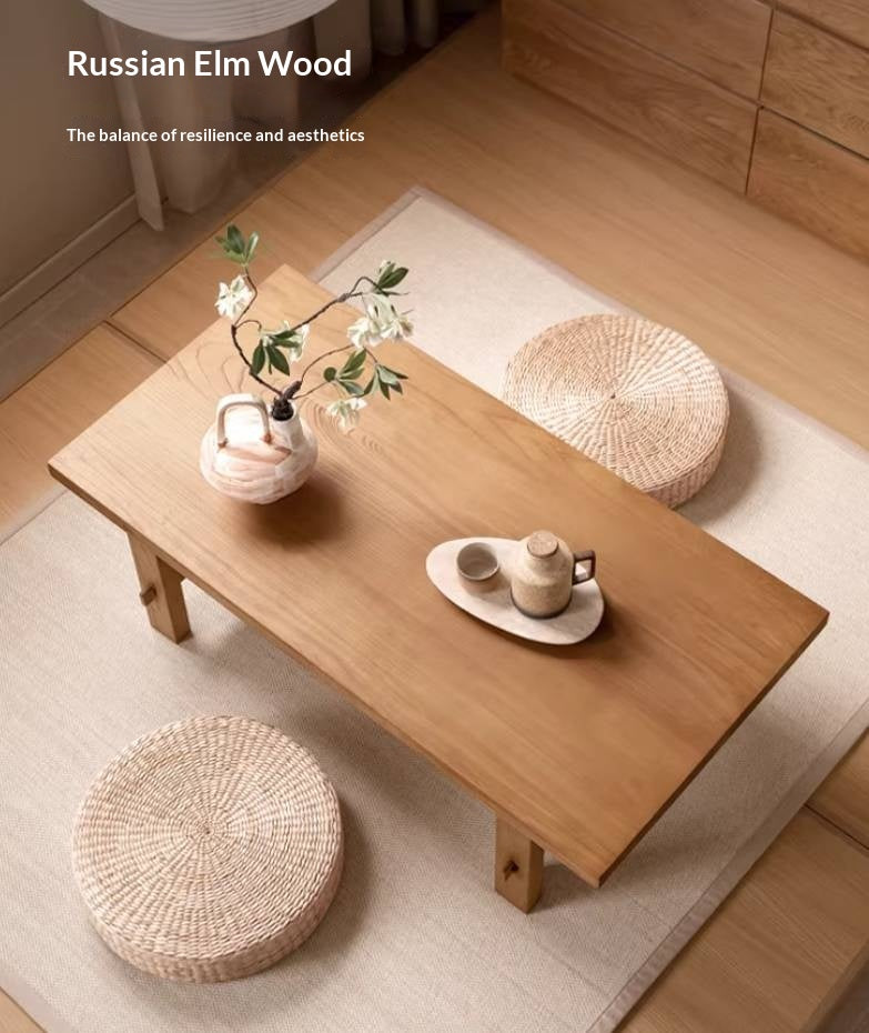 Elm Solid Wood Strange Silence Wind Style Coffee Table