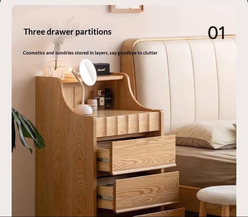 Oak Solid Wood Telescopic Vanity Table