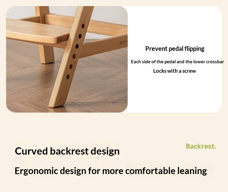 Beech Solid Wood Adjustable Kids Lift Chair