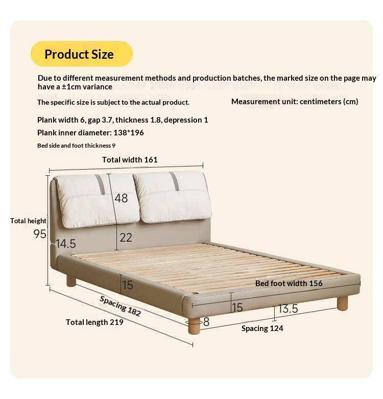 Kids Upholstered Montessori Platform Bed with Removable Washable Cover