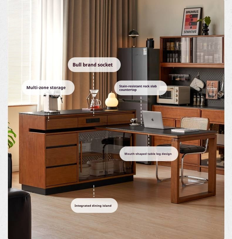 Tulipwood Solid Wood Island Table, Dining Table, Dining Sideboard, Buffet