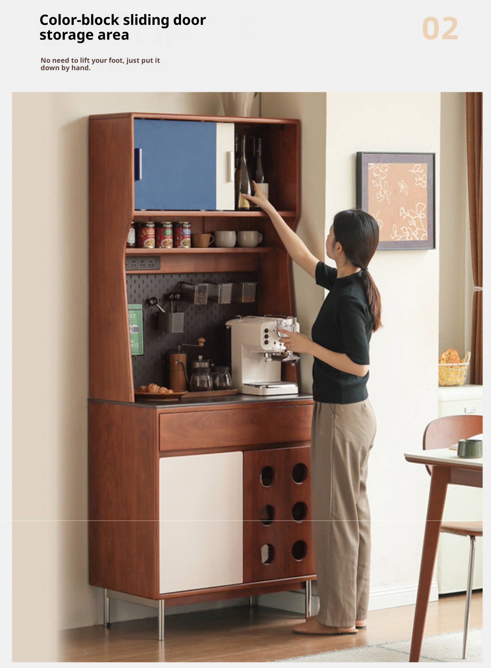 Tulipwood Solid Wood Medieval Style Sideboard