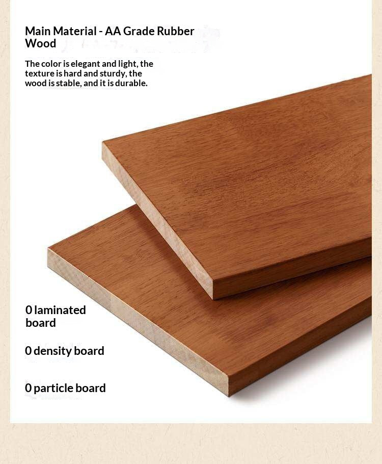 Solid Rubberwood American Retro Style Children's Nightstand