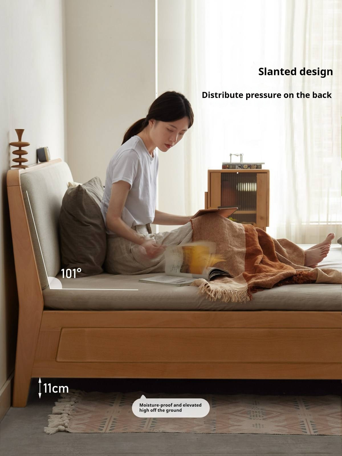 European Beech Solid Wood Multi-Functional Box Bed