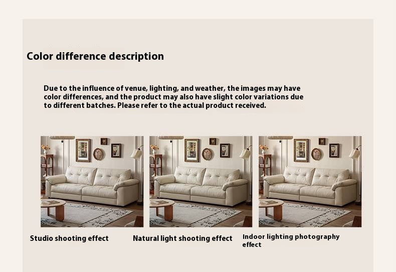 Genuine Top Grain Leather Sofa French Style “Cloud” Sofa