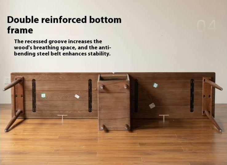 Oak Solid Wood Modern Double Computer