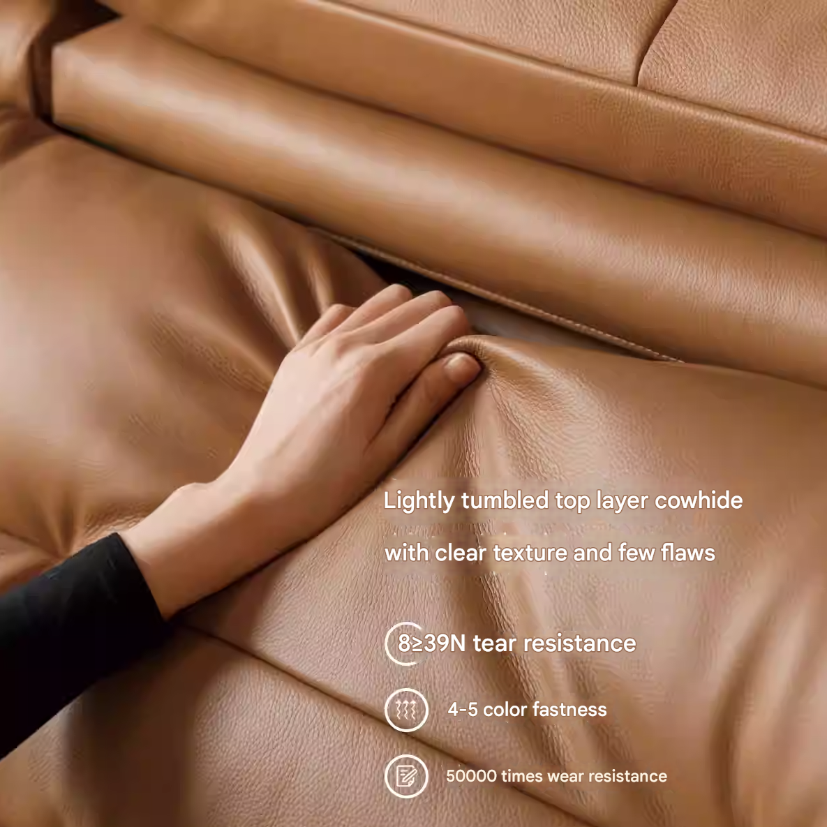 Leather Electric Luxury High Backrest Sofa