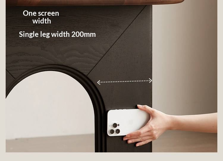 Black Walnut Solid Wood Dining Table French Retro