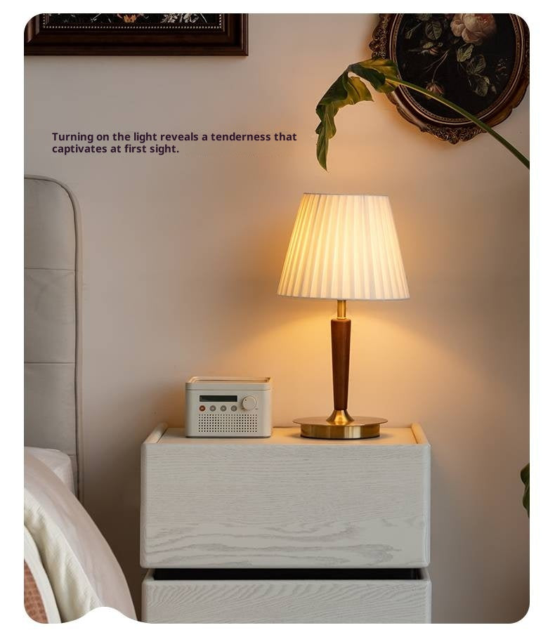 Ash Solid Wood Japanese Style Luxury Lamp