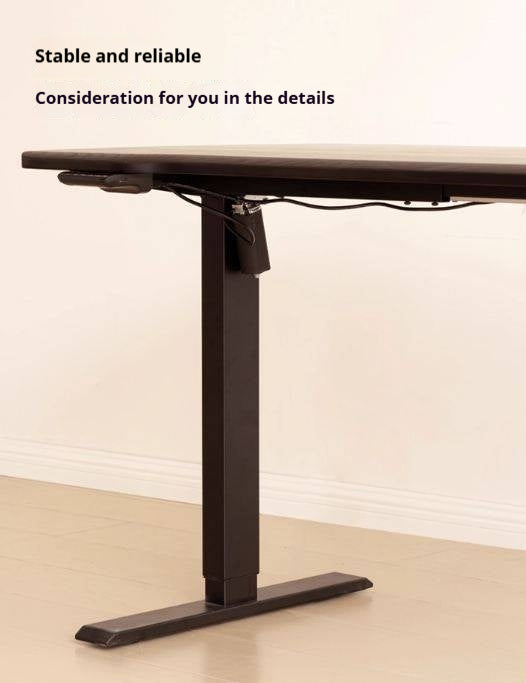 Ash, Sandalwood, Black Walnut Solid Wood Electric Elevating Office Desk