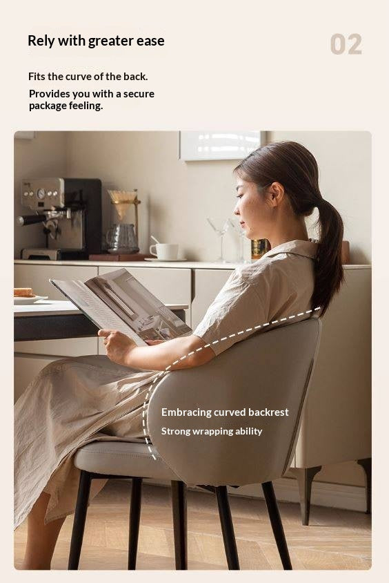 Soft Gray Leisure Dining Chair