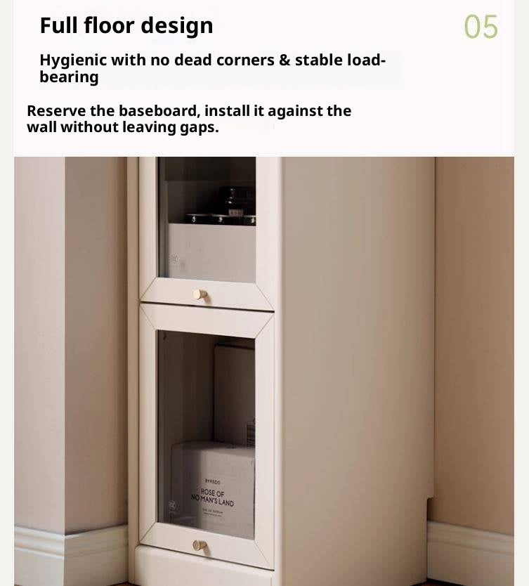 Solid Rubberwood Cream-Style Bookcase