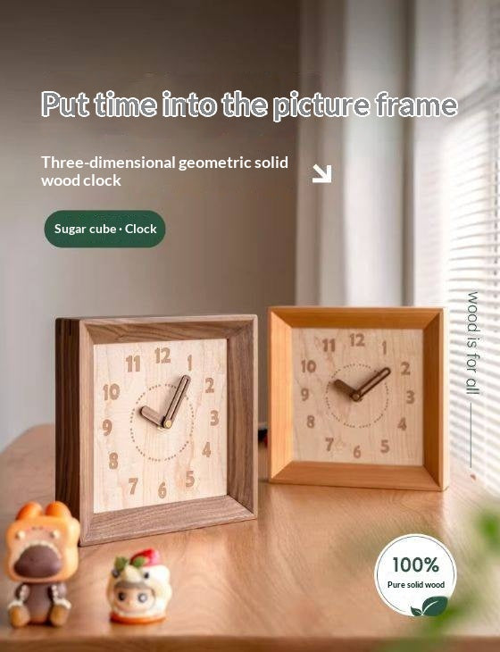 Cherry, Black Walnut Solid Wood Silent Movement Wall Clock