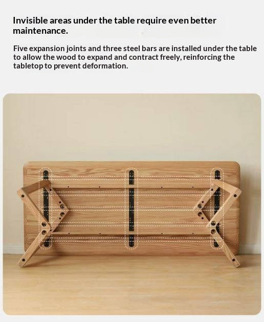 Oak, Ash Solid Wood Large Office Desk