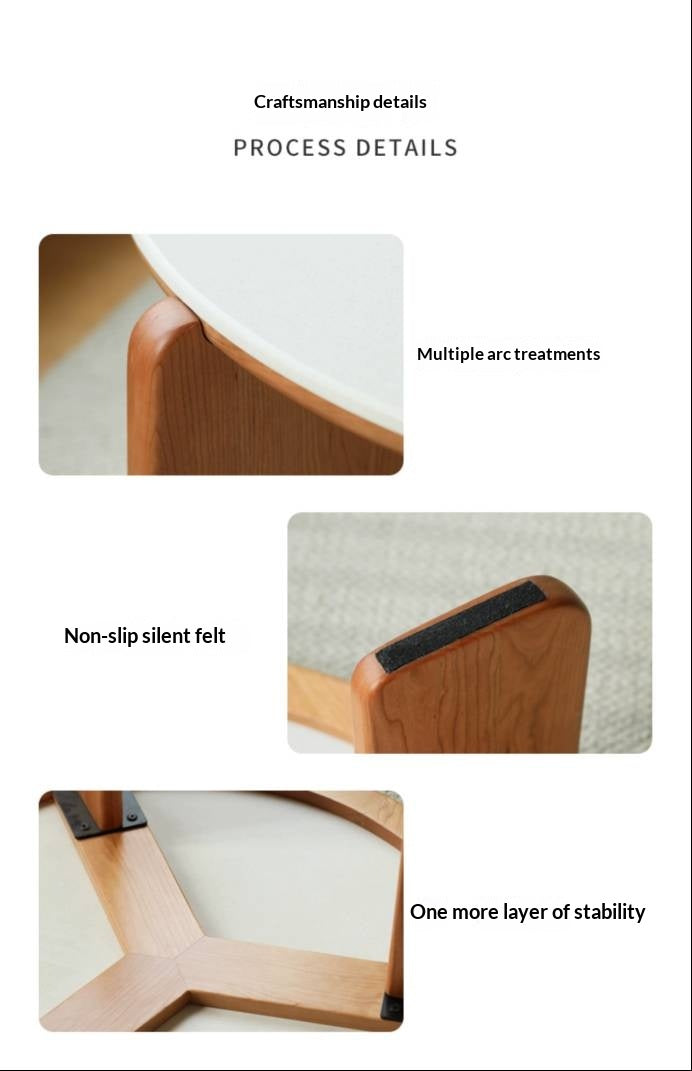 Cherry Solid Wood Slab Coffee Table