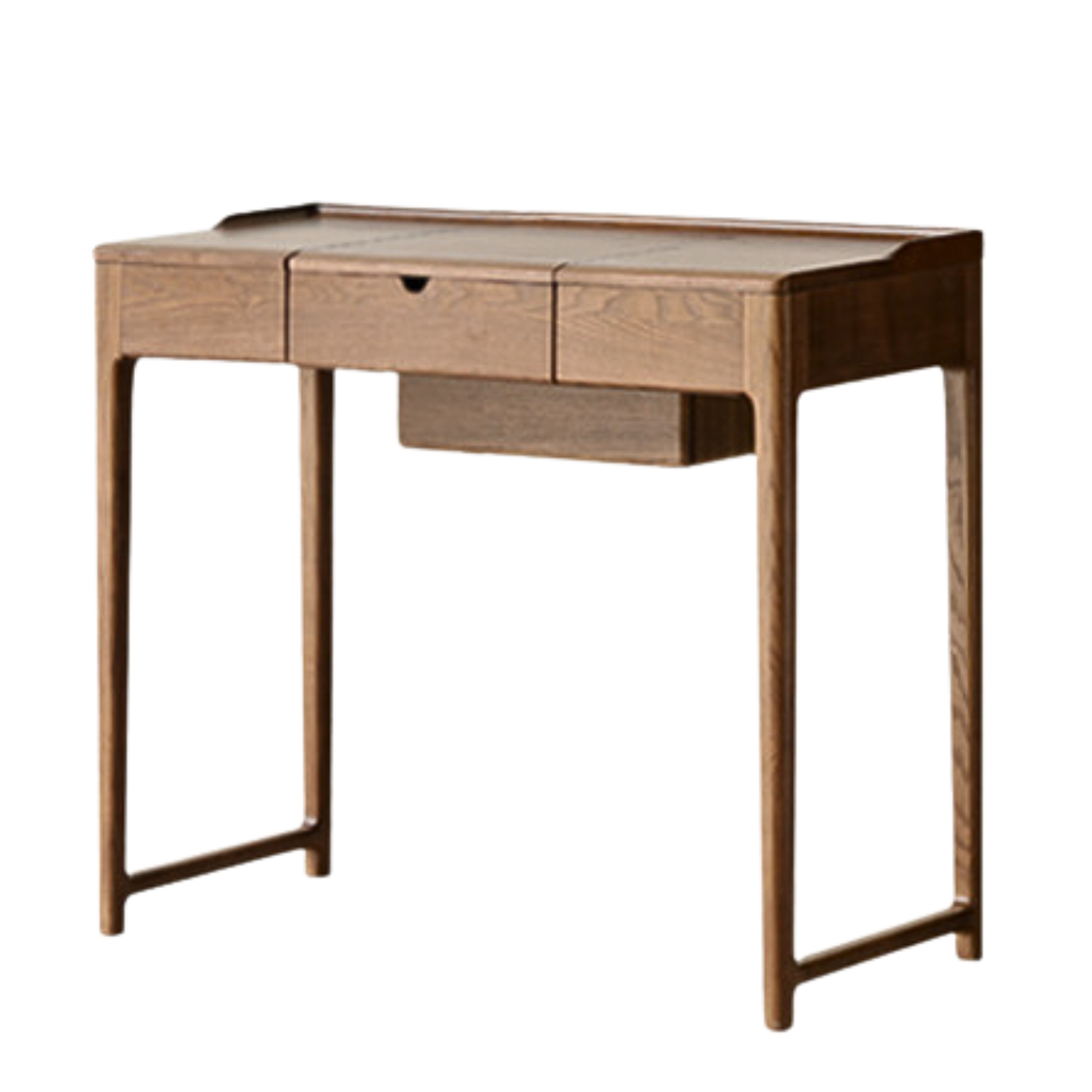 Black walnut, Ash solid wood flip dressing table :