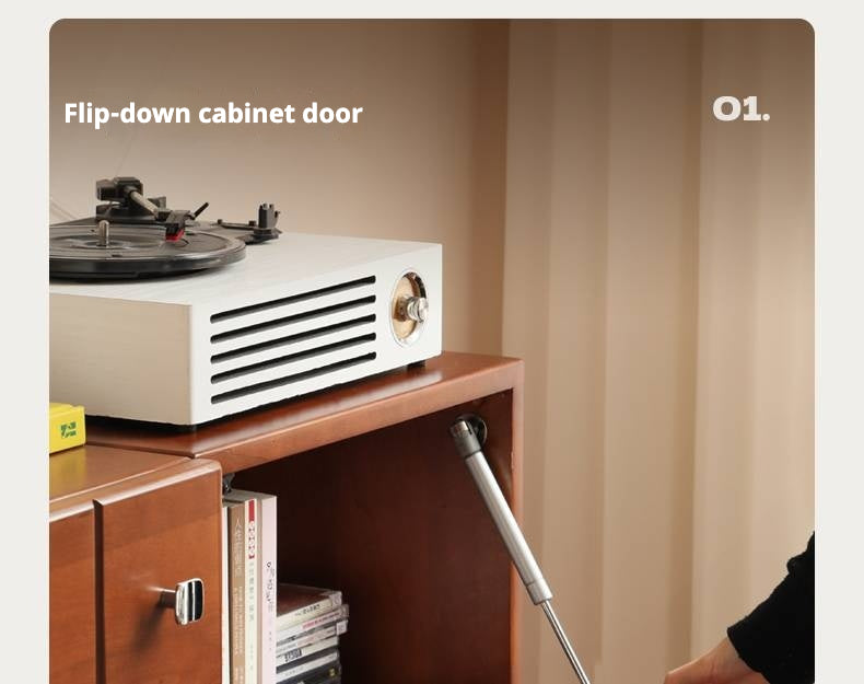 Poplar , Rubber Solid Wood Retro Style Side Cabinets.