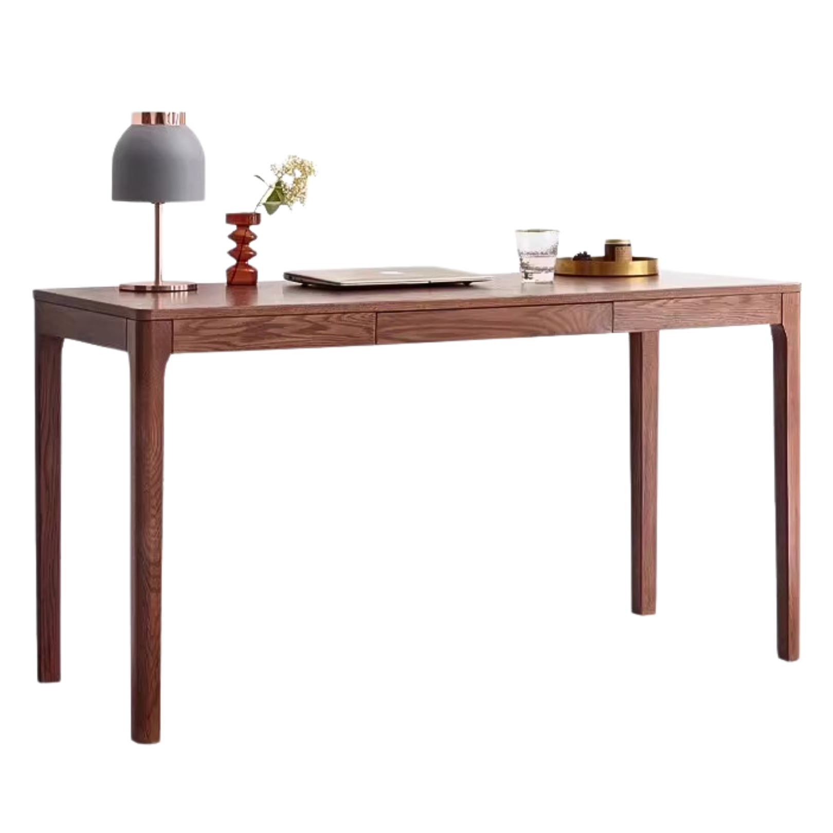 Oak Solid Wood Walnut Color Office Desk