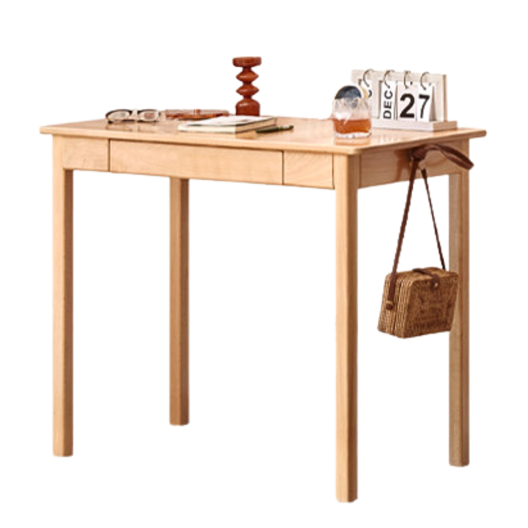 Beech solid wood office desk simple and modern-