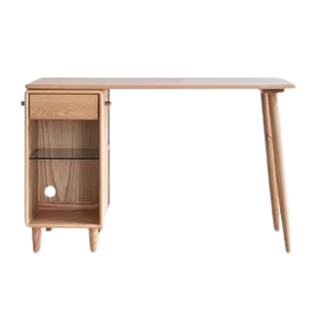 Oak solid wood Double Office desk: