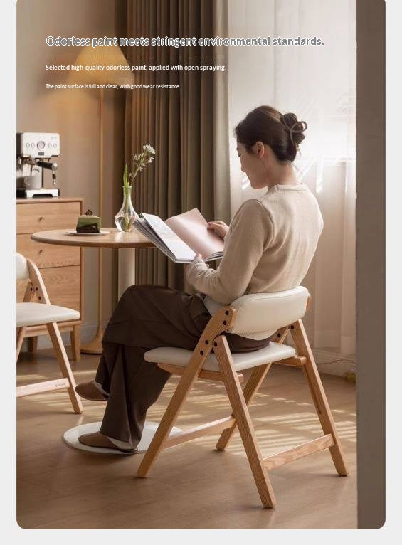 Solid Rubberwood, Oak Solid Wood Organic Leisure Folding Chair