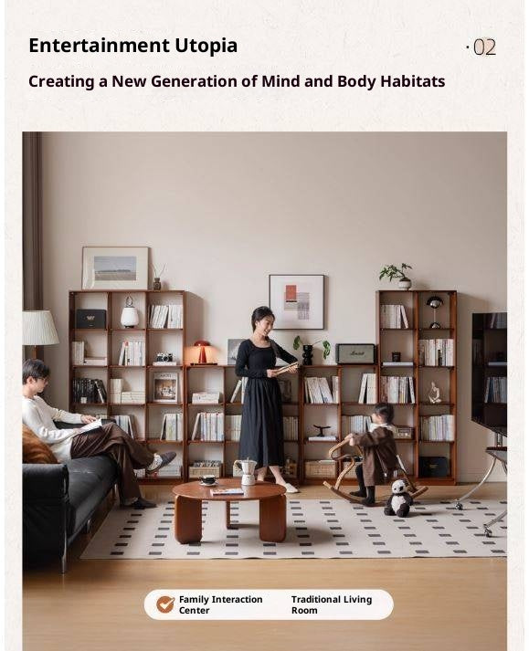 Poplar Solid Wood Antique Style Bookcase