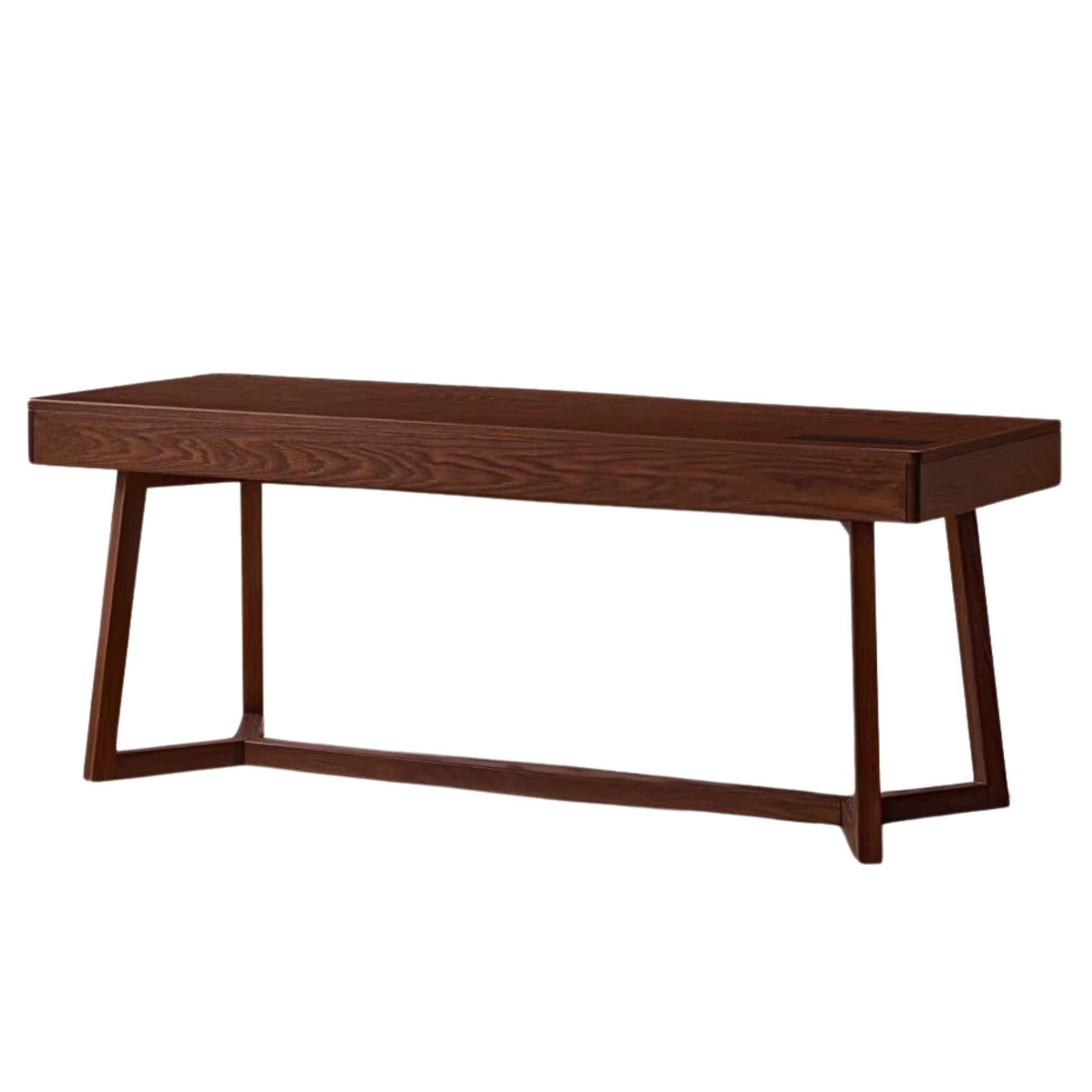 Black walnut, Oak solid wood Italian light luxury Office desk -