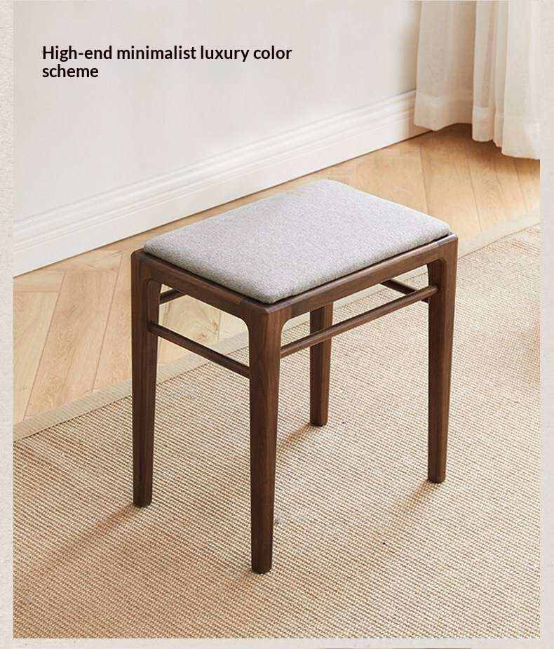 ASh Solid Wood Makeup Stool