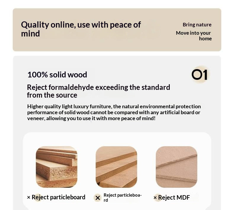 Poplar Solid Wood Rock Slab TV Stand.