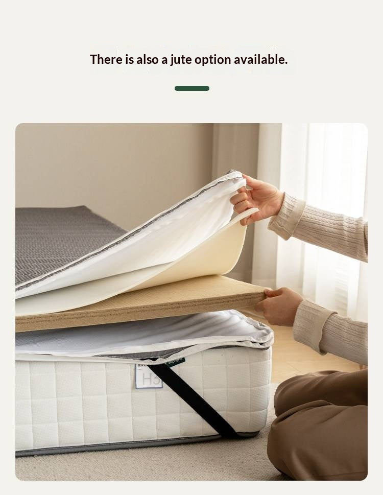 Zero-Glue Coconut Fiber Lumbar Support Firm Mattress — Removable, Washable, Latex Thin Mattress