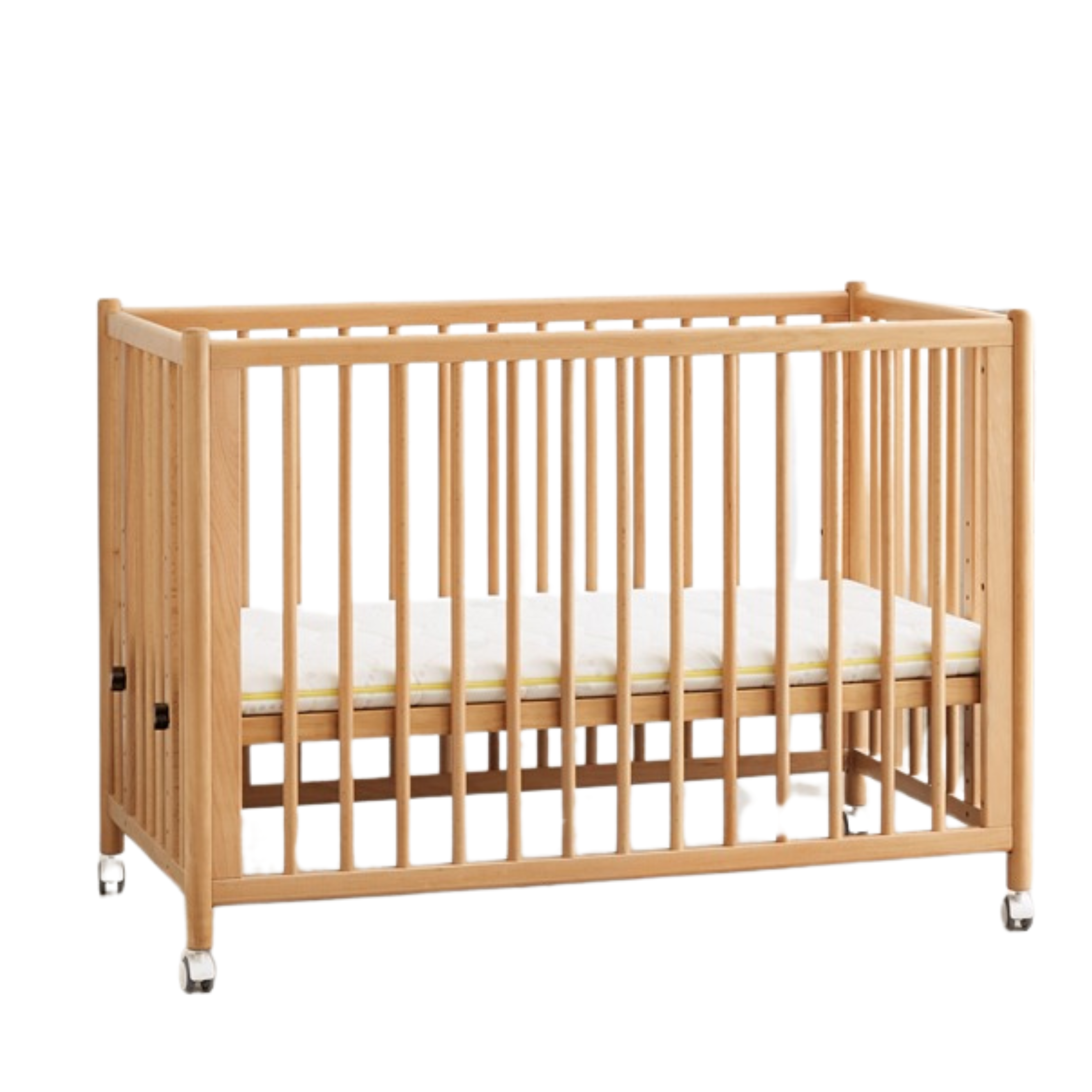 Solid wood baby bed mobile splicing multifunctional