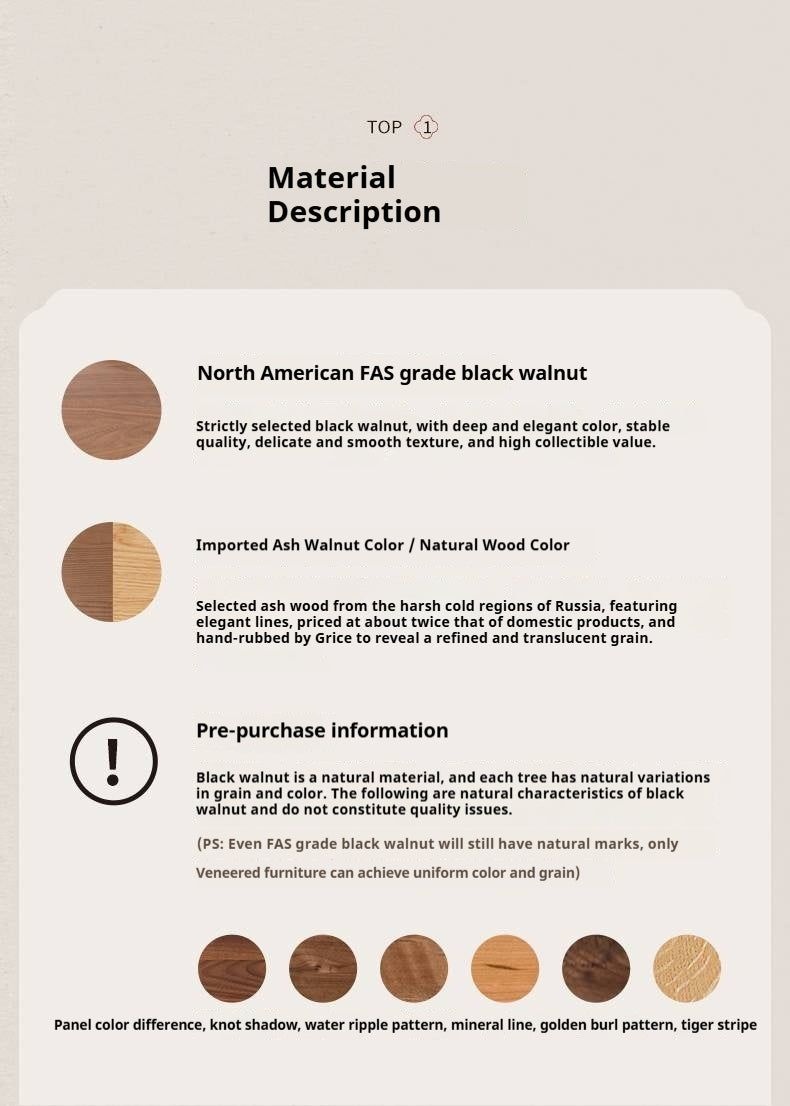 Black Walnut, Ash Solid Wood Modern White Soft Makeup Chair