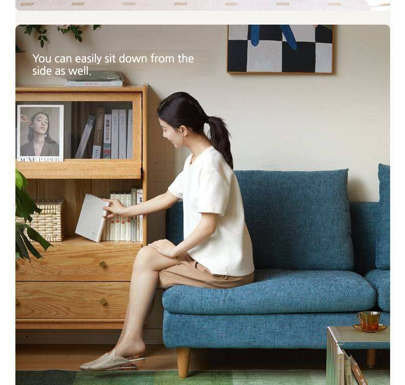 Natural, healthy Cotton Linen Fabric Sofa