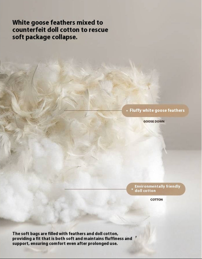 Genuine Top Grain Leather Sofa French Style “Cloud” Sofa