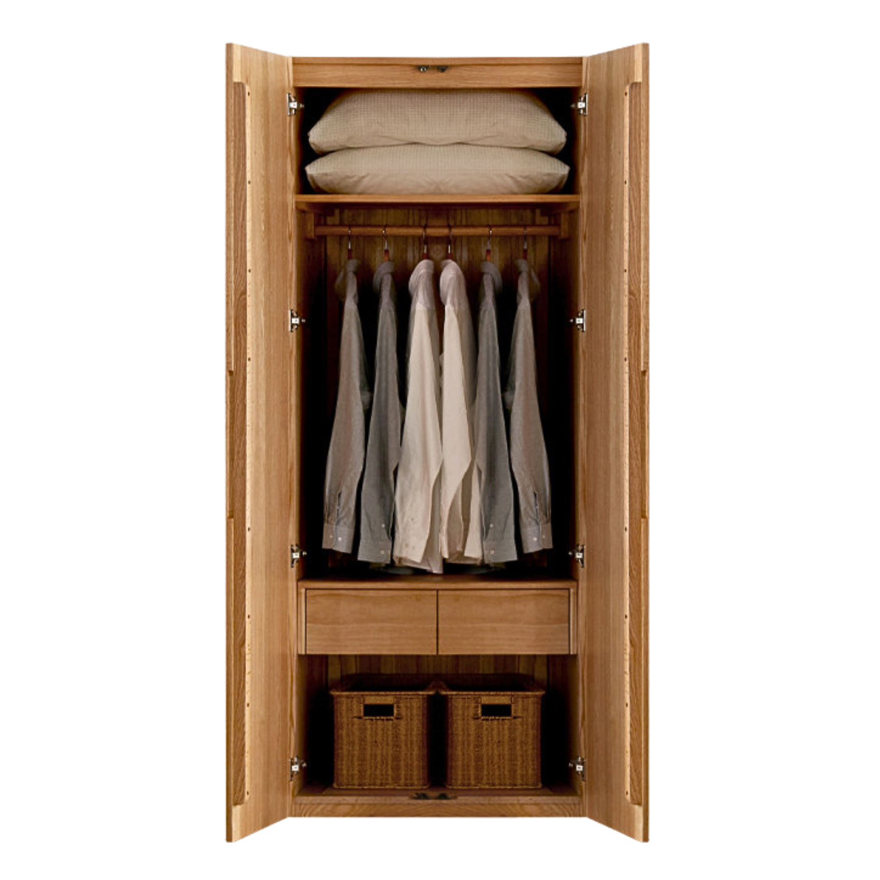 Oak solid wood Wardrobe ::