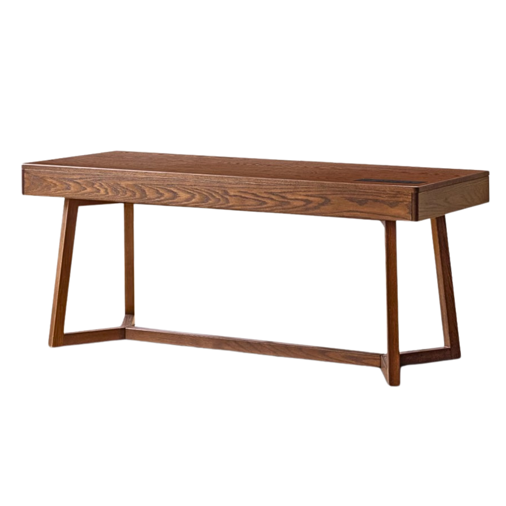 Black Walnut, Oak Solid Wood Italian Light Luxury Office Desk