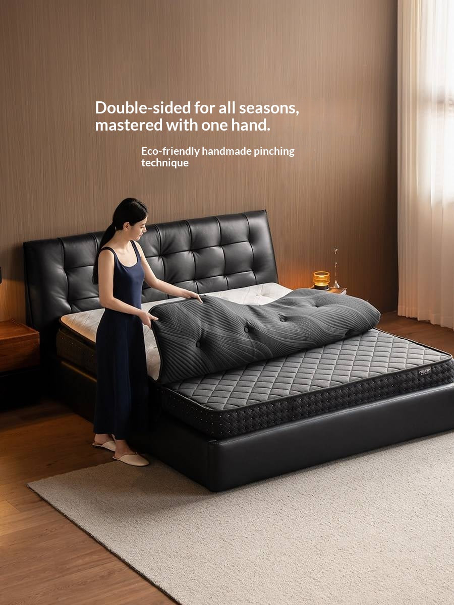 Premium Zero-Glue Hybrid Mattress, 11.4" with Dual-Layer Pocket Coil System, Medium Firm Support (H3)