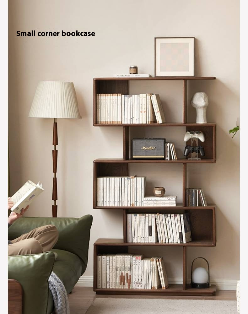 Oak Solid Wood Modern Minimalist Style Bookshelf