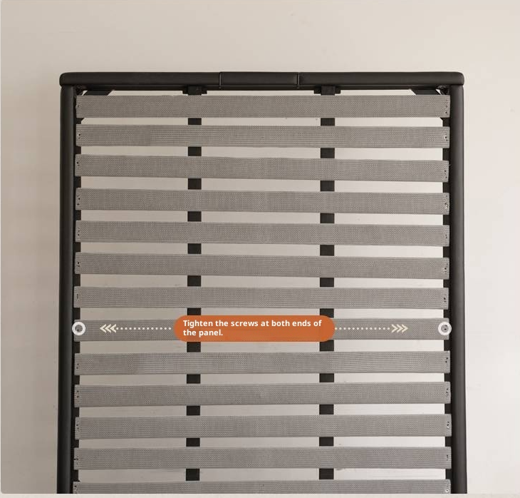 Luxury Genuine Leather Soft Backrest Bed, American Retro Style