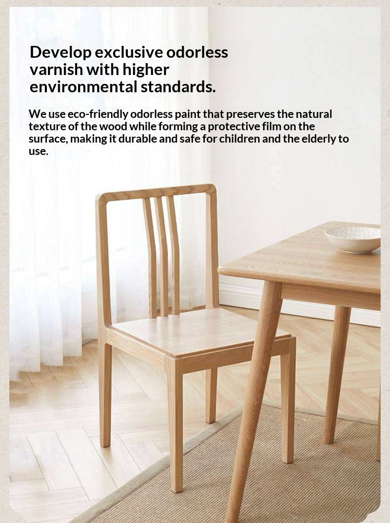 Set 4pcs Black Walnut, Ash Solid Wood Dining Chair