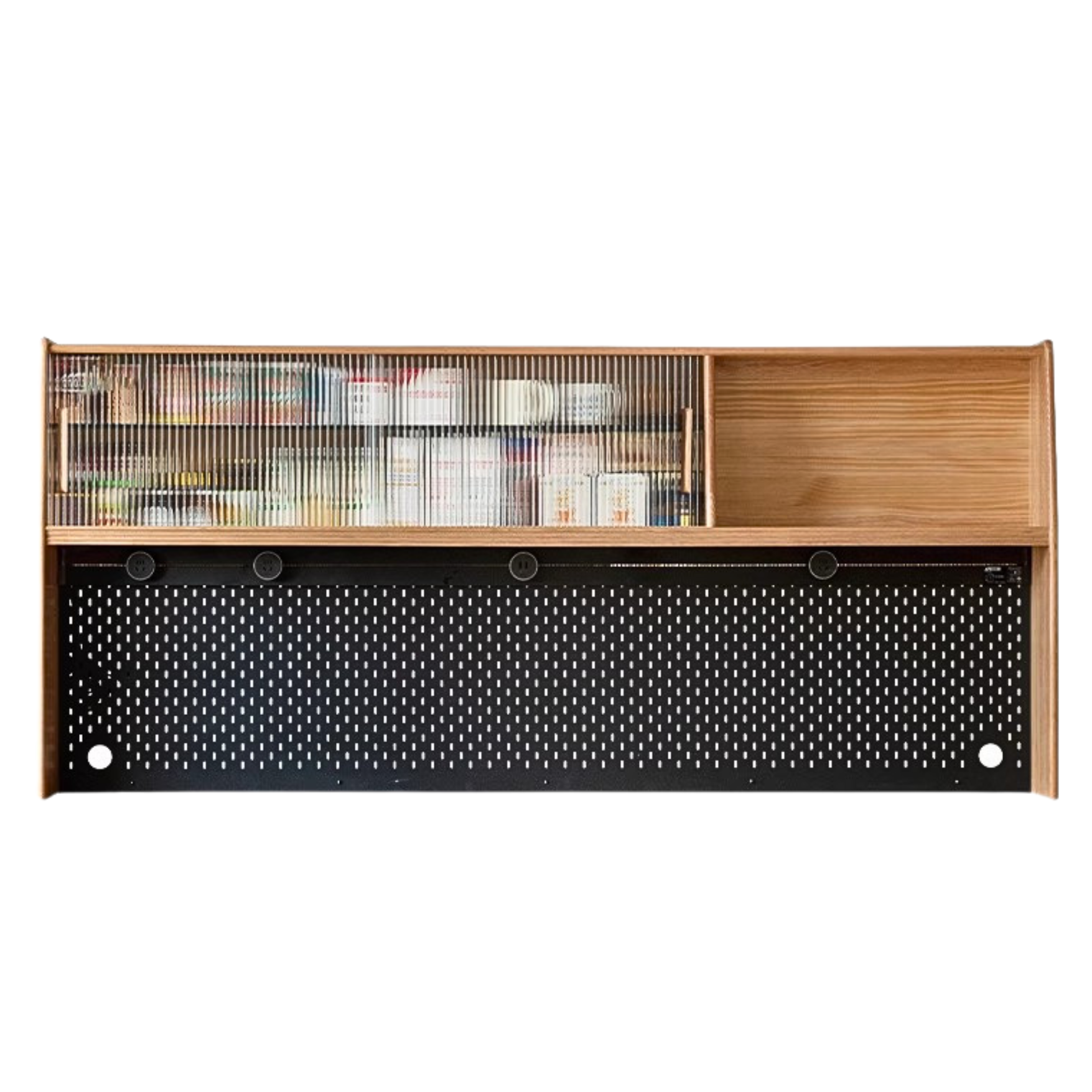 Oak Solid Wood locker multi-functional Sideboard,