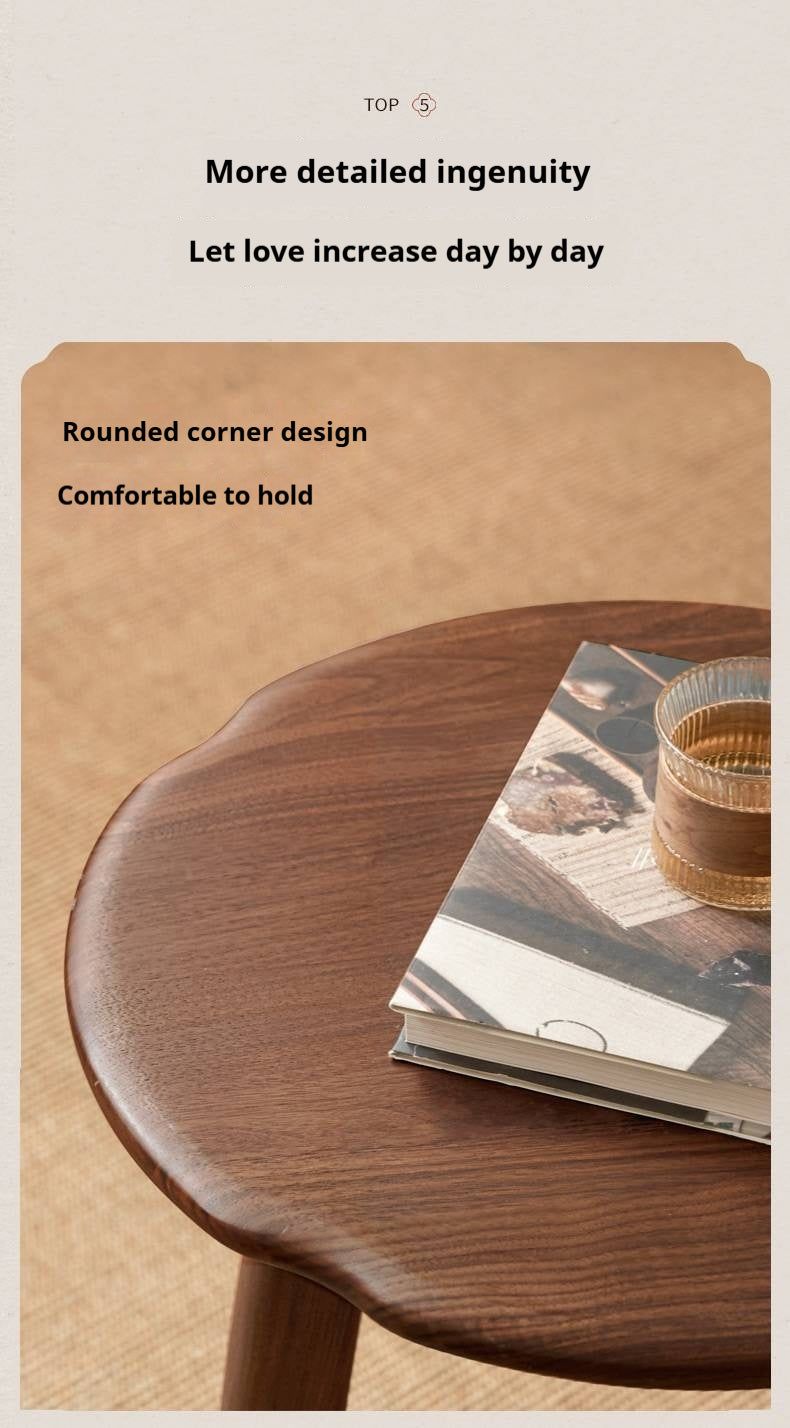 Ash Solid Wood Round Tea Table