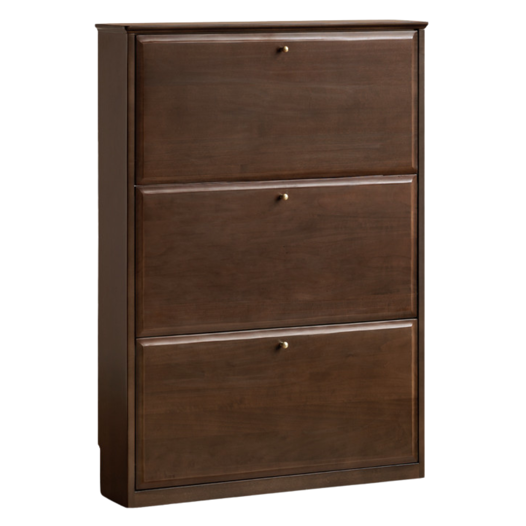 Poplar solid wood American retro narrow shoe cabinet door entrance cabinet: